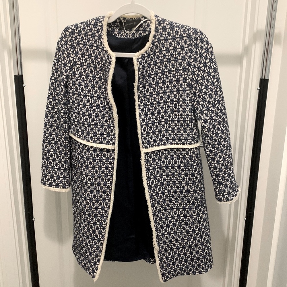 LIKE NEW - Zara Tweed Long Coat